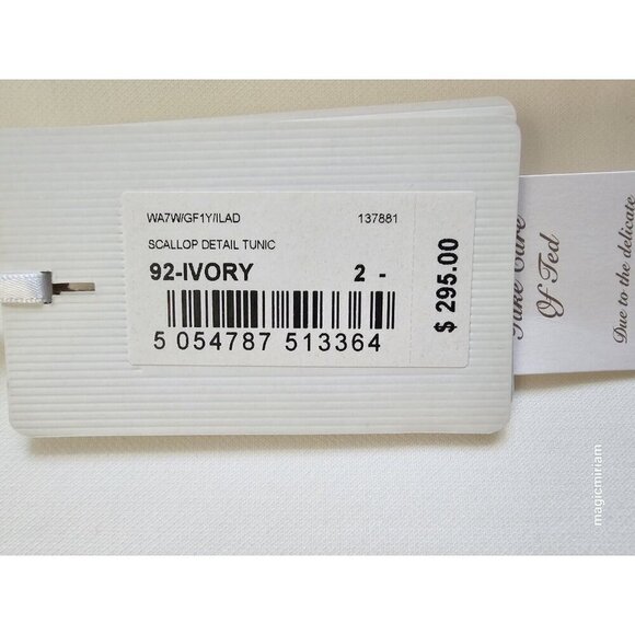 BNWT Ted Baker London Ilad Scallop-Detail Tunic Dress - Picture 11 of 15